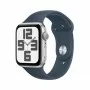 Watch Apple Watch SE GPS 44mm Silver Aluminium Case with Sport Band M L - Storm Blue EU