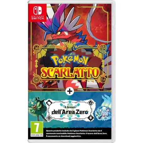 Switch Pokemon Scarlatto + DLC Il Tesoro dell'Area Zero