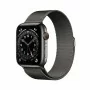 Watch Apple Watch Series 6 GPS+Cellular 44mm Grey Stainless with Grey Milanese Loop Band - Grey DE