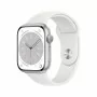 Watch Apple Watch Series 8 GPS 41mm Silver Aluminium Case with Sport Band - White EU