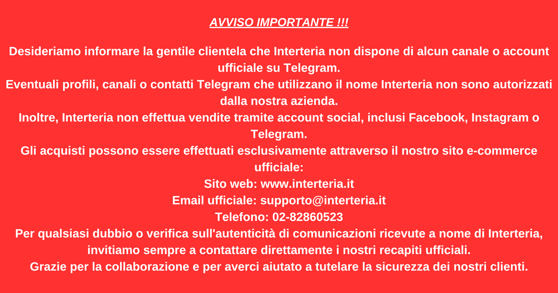 AVVISO